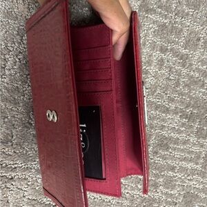 Elegant Red Women's Wallet